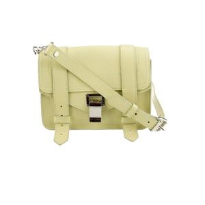 Proenza Schouler PS1 Touch leather handbag Yellow, Leather